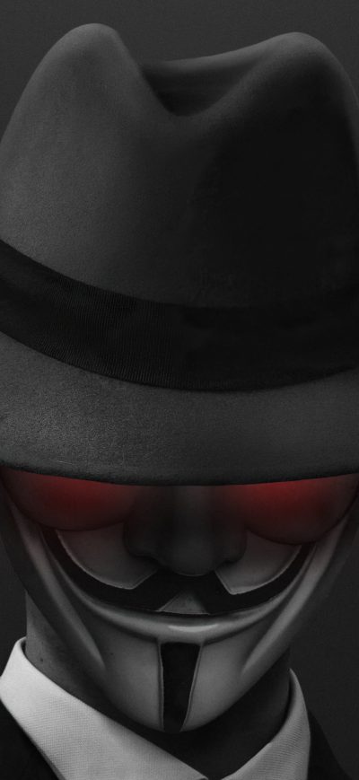 Fond d'écran iPhone Anonymus Hat Guy 4k