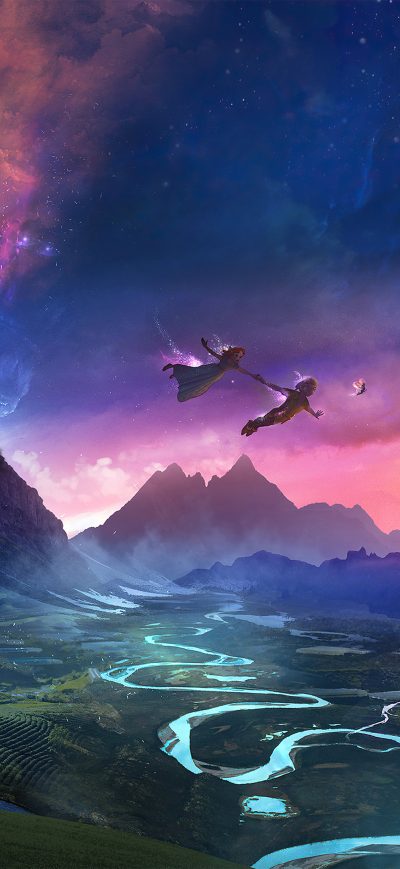 Fond d'écran Neverland sur iPhone