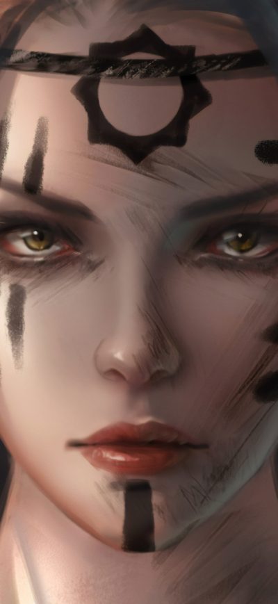 Fond d'écran Viking Girl 4k sur iPhone