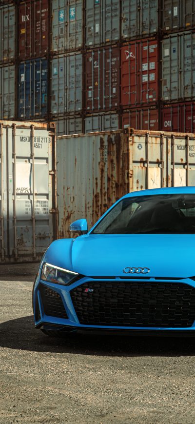 Fond d'écran iPhone Blue AudiR8 Jenn 8k