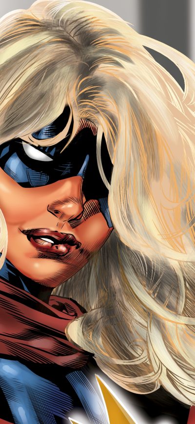 Fond d'écran Captain Mavel Comic Artwork 4k sur iPhone