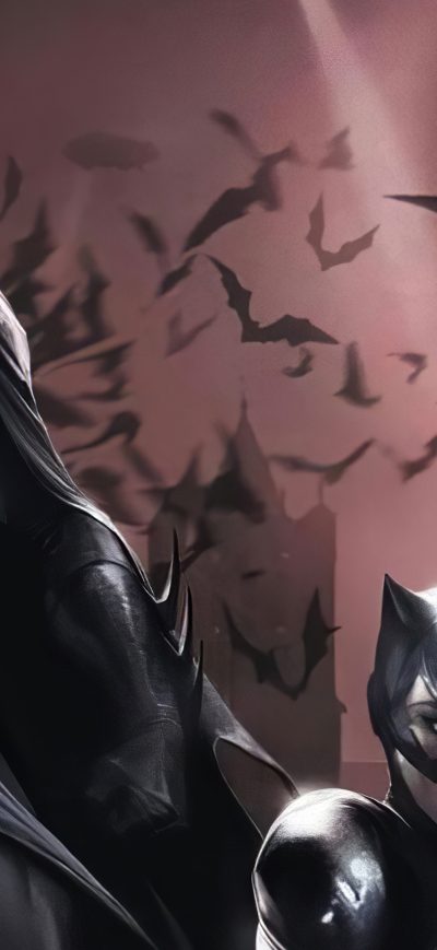 Fond d'écran iPhone Batman Catwoman Variant 4k