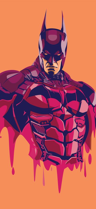 Fond d'écran iPhone Batman Arkham Knight 4k Minimalism