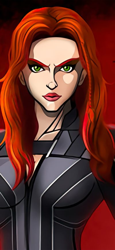 Fond d'écran iPhone Black Widow Comic Poster 4k