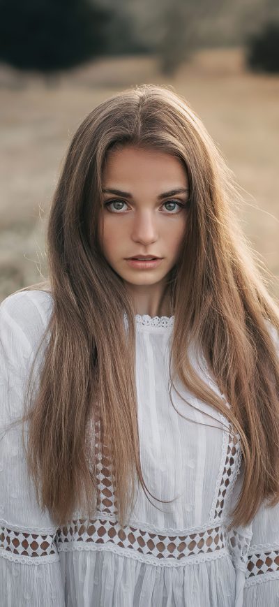 Fond d'écran iPhone Cute Girl Blonde Hairs 4k