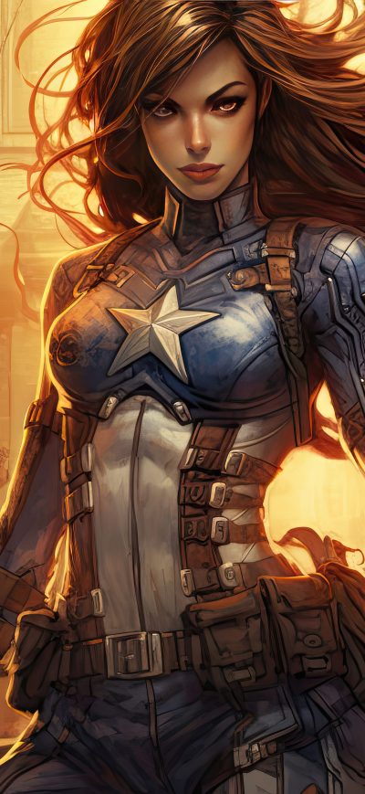 Fond d'écran iPhone Women Captain America