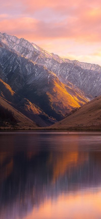 Fond d'écran iPhone Beautiful Lake Reflection Mountains Landscape View