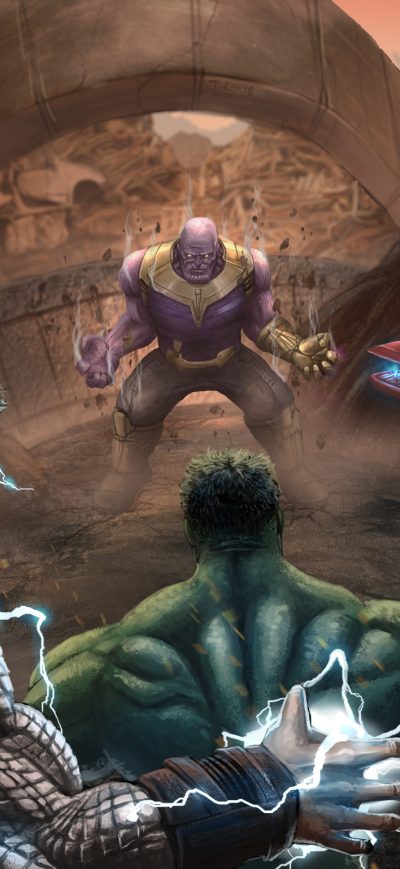 Fond d'écran iPhone The Big 3 Vs Thanos