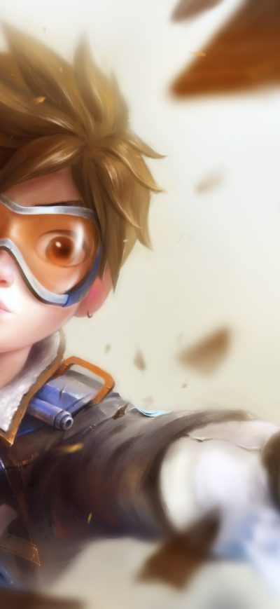 Fond d'écran iPhone Tracer Overwatch Artwork 4k