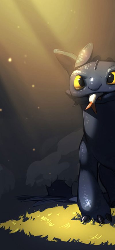Fond d'écran iPhone Toothless Amazing Art