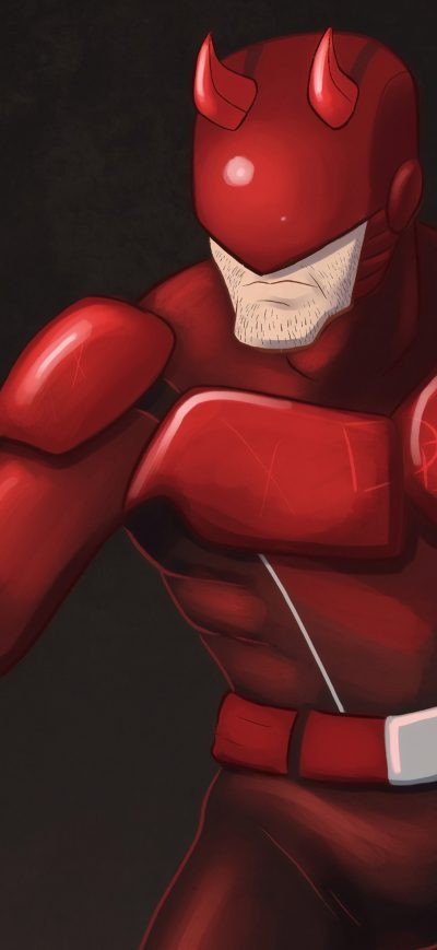 Fond d'écran iPhone Daredevil Cartoonic Art 4k