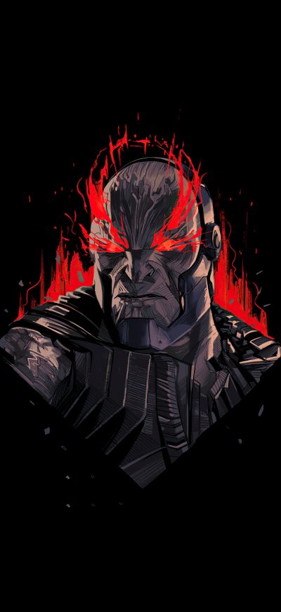 Fond d'écran iPhone Dark Seid Justice League Minimal 4k