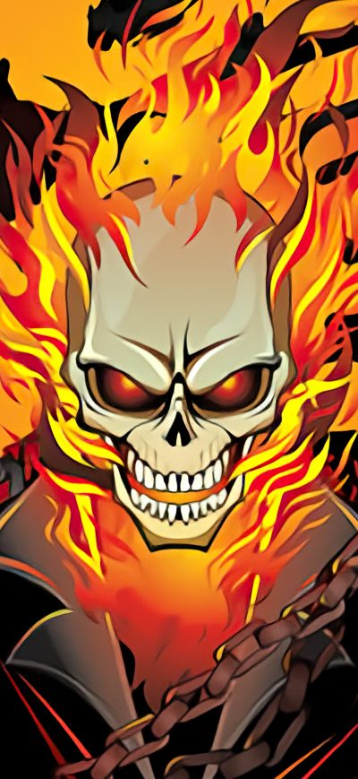 Fond d'écran iPhone Ghost Rider Comic Poster 4k