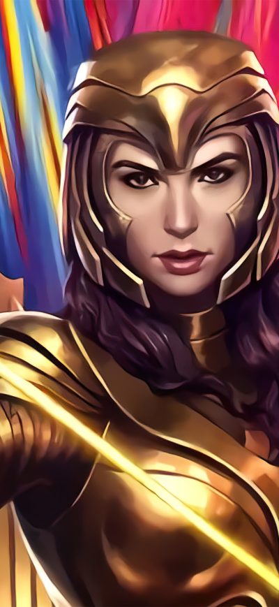 Fond d'écran iPhone Injustice 2 Wonder Woman Gold Suit 4k