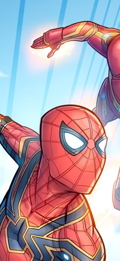 Fond d'écran iPhone Iron Man Spidey
