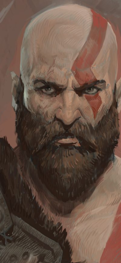 Fond d'écran iPhone Kratos 5k Artwork