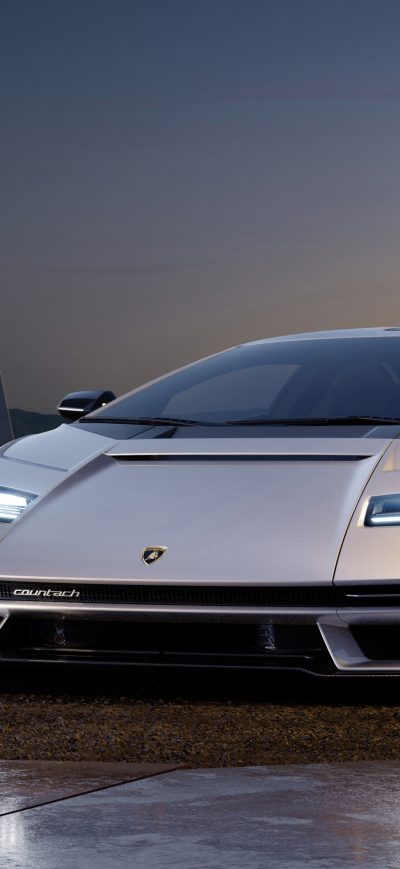 Fond d'écran iPhone Lamborghini Countach Lpi 800 Front View 5k