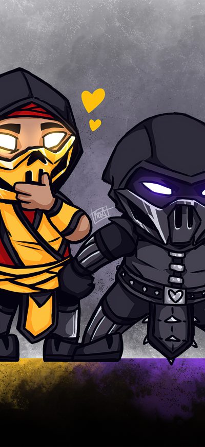 Fond d'écran iPhone Mortal Kombat Chibi