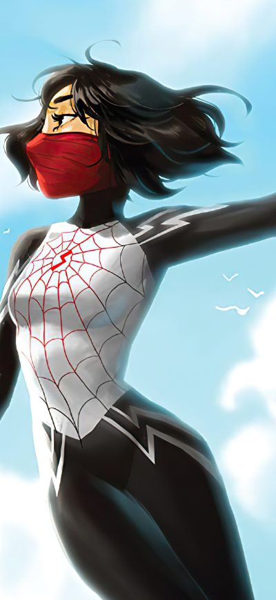 Fond d'écran iPhone Silk Superhero 4k 2020
