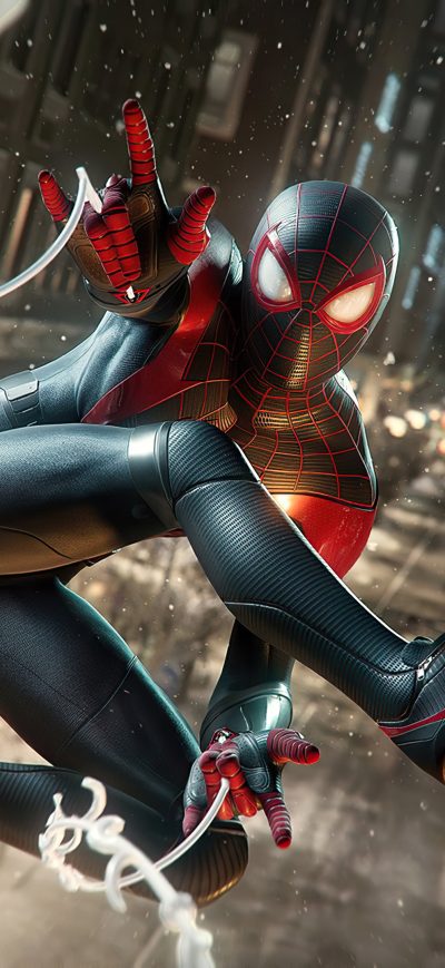 Fond d'écran iPhone Marvels Spiderman Miles Morales 4k 2020