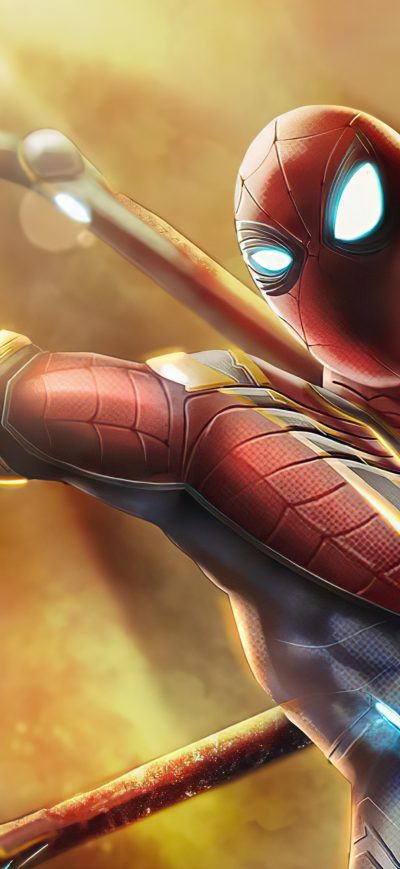 Fond d'écran Spidey Iron Suit 2020 sur iPhone