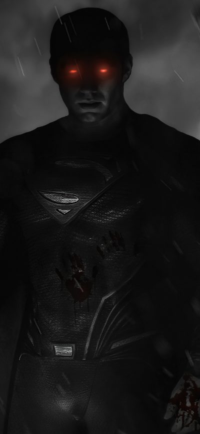 Fond d'écran iPhone Superman Dark Days Glowing Eyes 5k