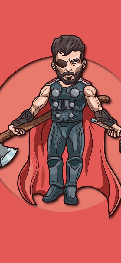 Fond d'écran iPhone Thor God Of Thunde 4k Minimalism