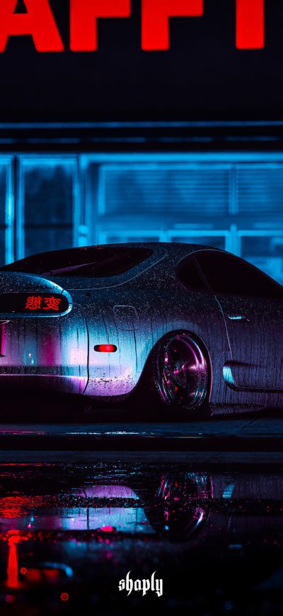 Fond d'écran iPhone Toyota Supra Need For Speed City 4k