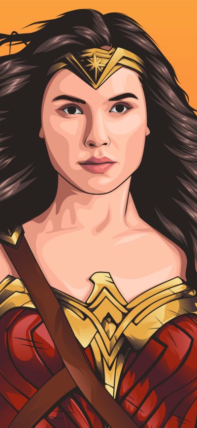 Fond d'écran iPhone Wonder Woman 2020 Illustration