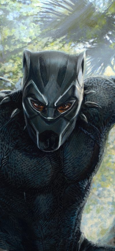 Fond d'écran iPhone Black Panther 2018 Movie Artwork
