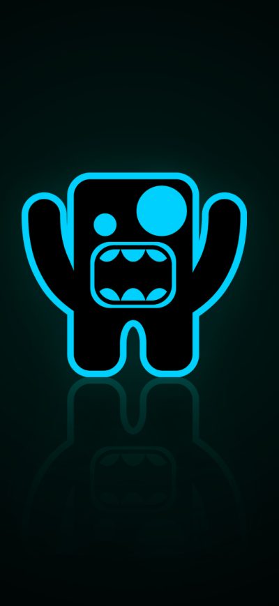 Fond d'écran iPhone Monster Minimalist Dark