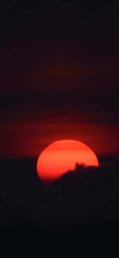 Fond d'écran iPhone Sunset In Dark Clouds 4k