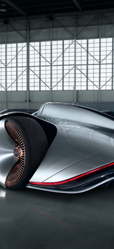 Fond d'écran iPhone Mercedes Benz Vision EQ Silver Arrow 2018 Car