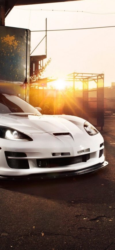 Fond d'écran iPhone Chevrolet Corvette White