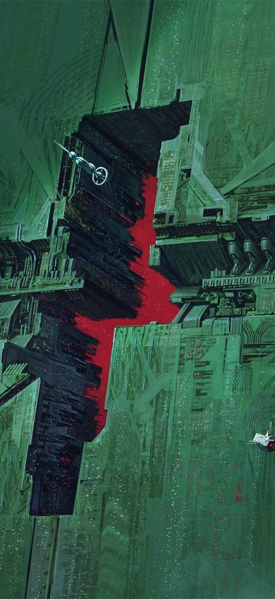 Fond d'écran iPhone Space Ship Scifi Digital Art Wall