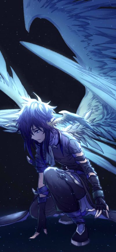 Fond d'écran Angel Anime sur iPhone