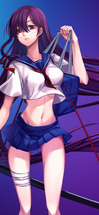 Fond d'écran iPhone Katana Girl 4k