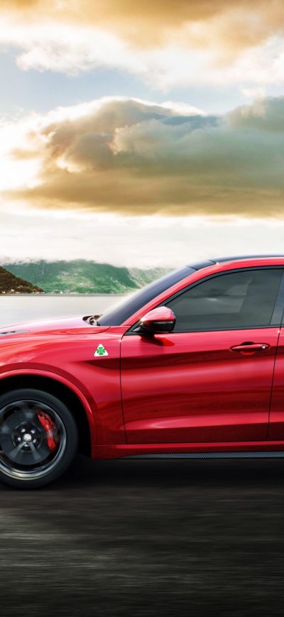 Fond d'écran iPhone Alfa Romeo Stelvio QV 2017