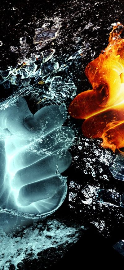 Fond d'écran iPhone Ice Vs Heat