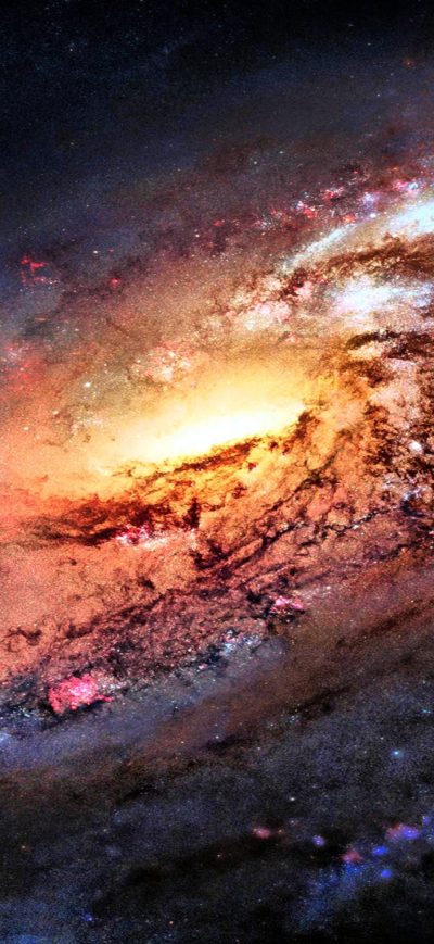 Fond d'écran iPhone 4k Galaxy Space