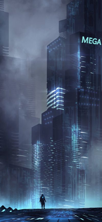 Fond d'écran iPhone Building Scifi Digital Art