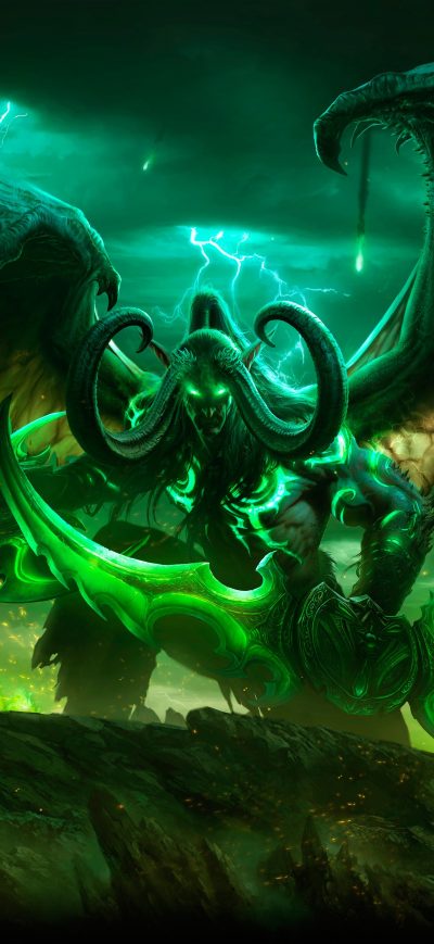 Fond d'écran iPhone Illidan Stormrag World Of Warcraft Legion 5k