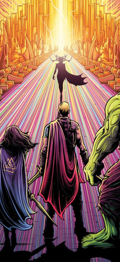 Fond d'écran iPhone Thor Ragnarok Artwork