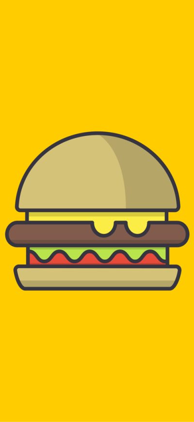 Fond d'écran iPhone Burger Minimalism