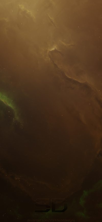 Fond d'écran iPhone Nebula Space Brown Immersive