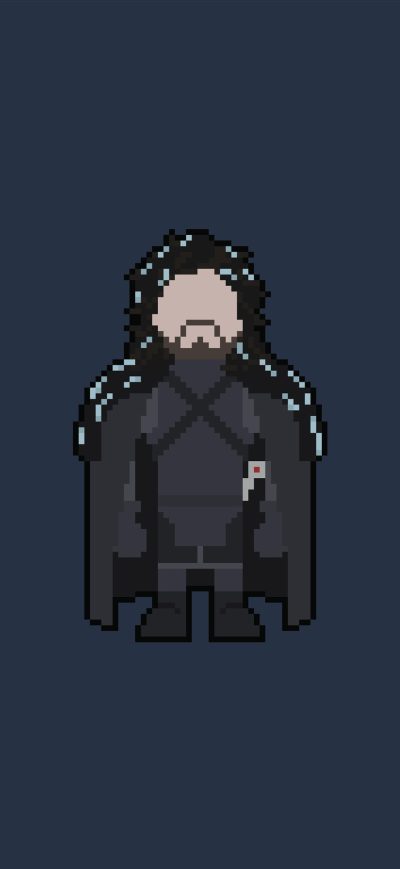 Fond d'écran iPhone Pixel Jon Snow Art