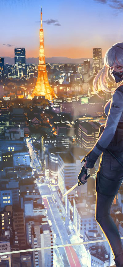 Fond d'écran Ak 12 Girl 4k sur iPhone
