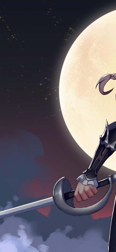 Fond d'écran iPhone Anime Moon Girl 4k