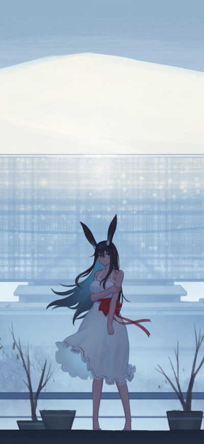 Fond d'écran iPhone Anime Girl In White Dress