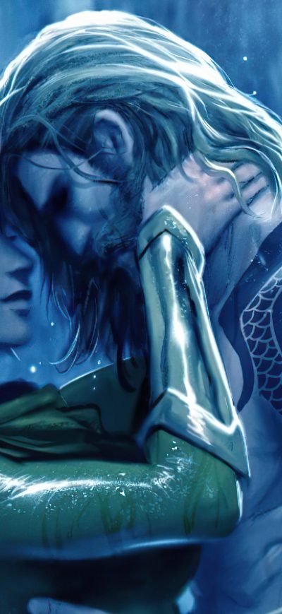 Fond d'écran iPhone Aquaman And Mera Romance 5k